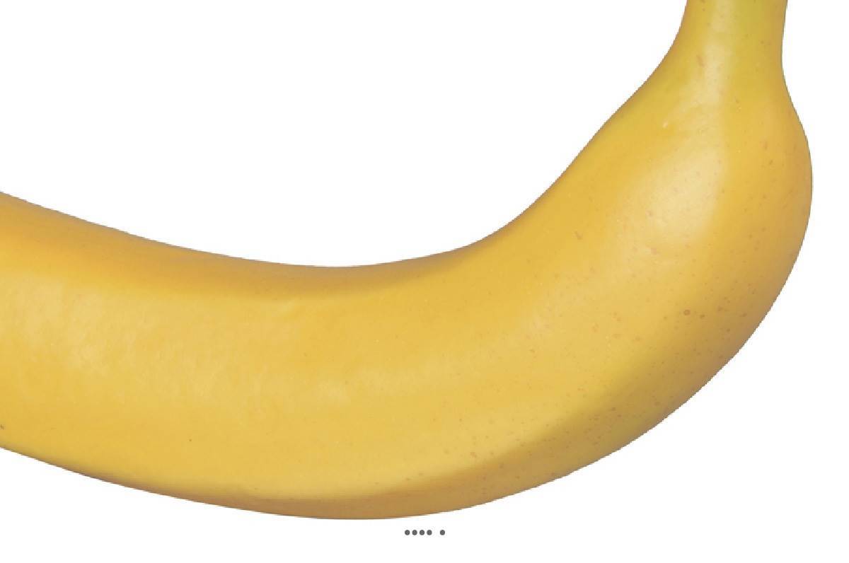 Artificielles - Banane artificielle en plastique L 18 cm, D 4cm, 18g - Imagen 3