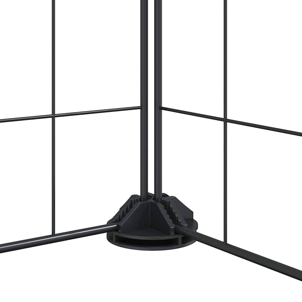 Vidaxl - Cage animaux de compagnie à 52 panneaux et porte Noir 455x455x35 cm vidaXL 3114023 - Imagen 4