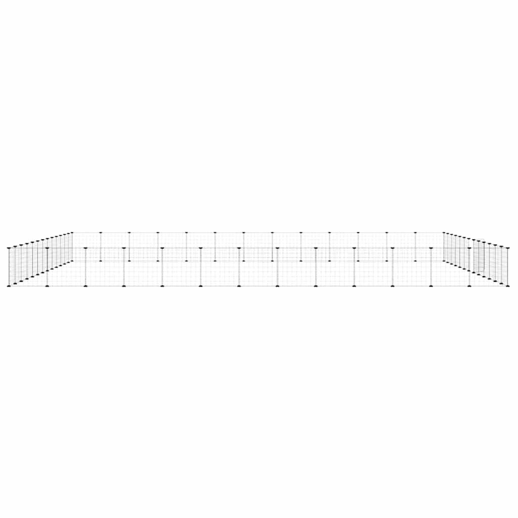 Vidaxl - Cage animaux de compagnie à 52 panneaux et porte Noir 455x455x35 cm vidaXL 3114023 - Imagen 5