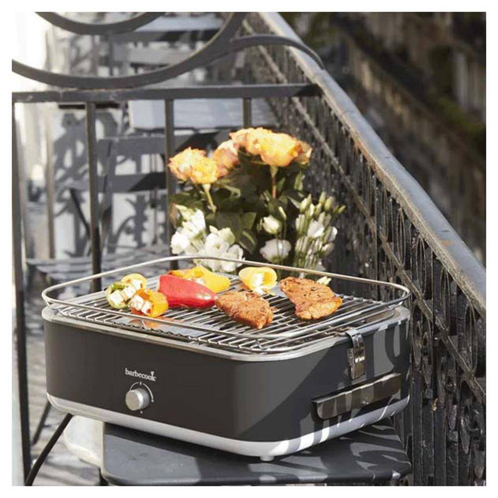 Barbecook - E-Carlo gril de table électrique Barbecook Midnight Grey