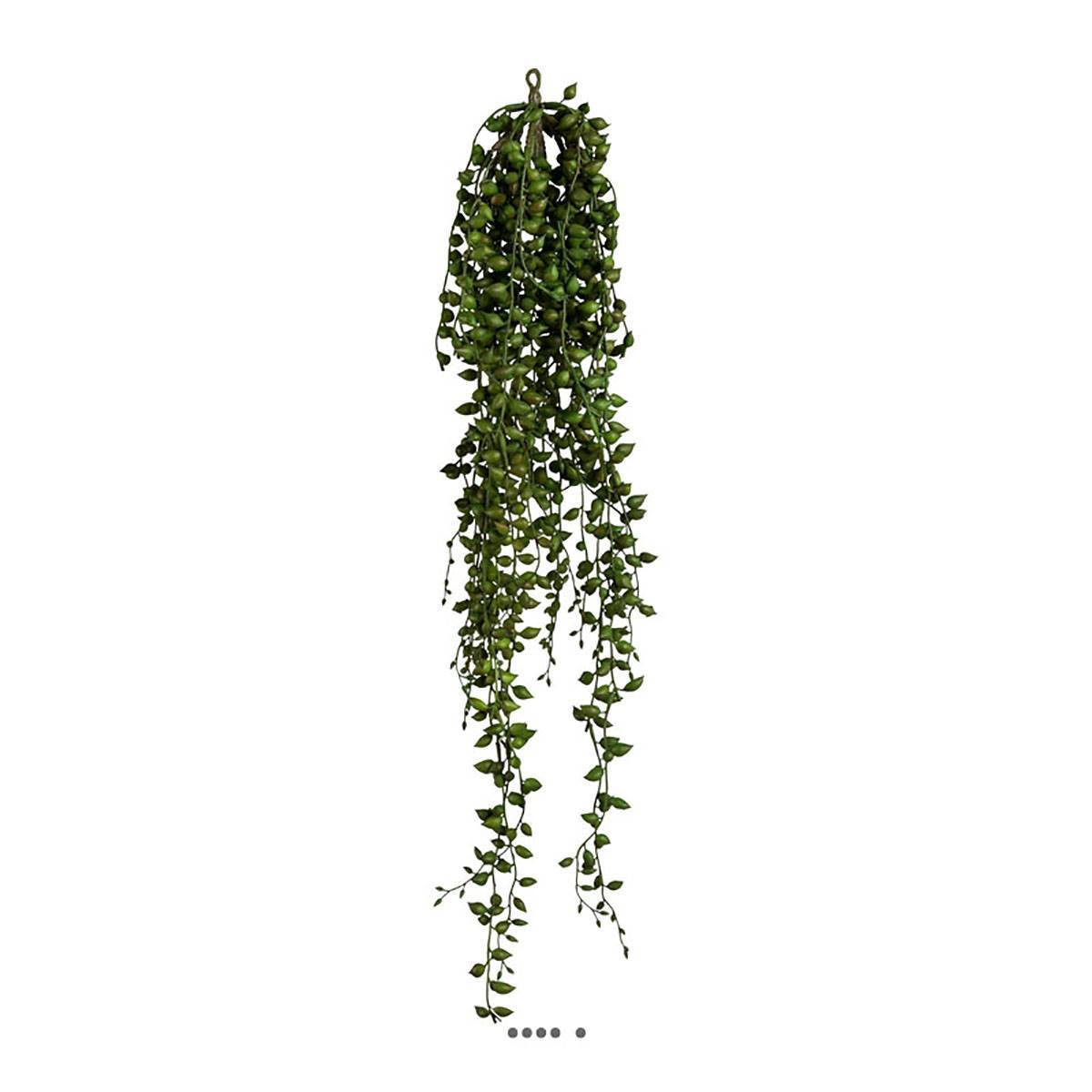 Chute de senecio artificiel L 88 cm feuillage plastique - Image 1