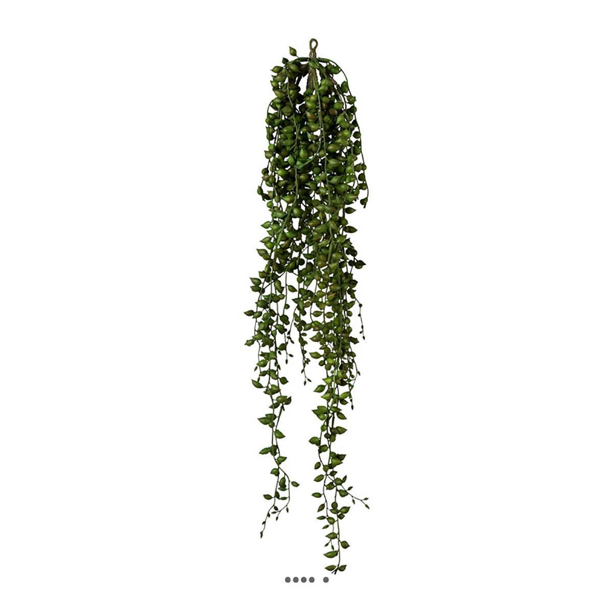 Chute de senecio artificiel L 88 cm feuillage plastique - Image 2