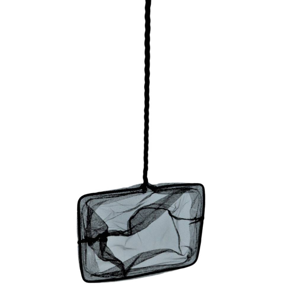 Epuisette filet noir, maille moyenne, 25 cm x 22 x 55 cm, aquarium - Image 1