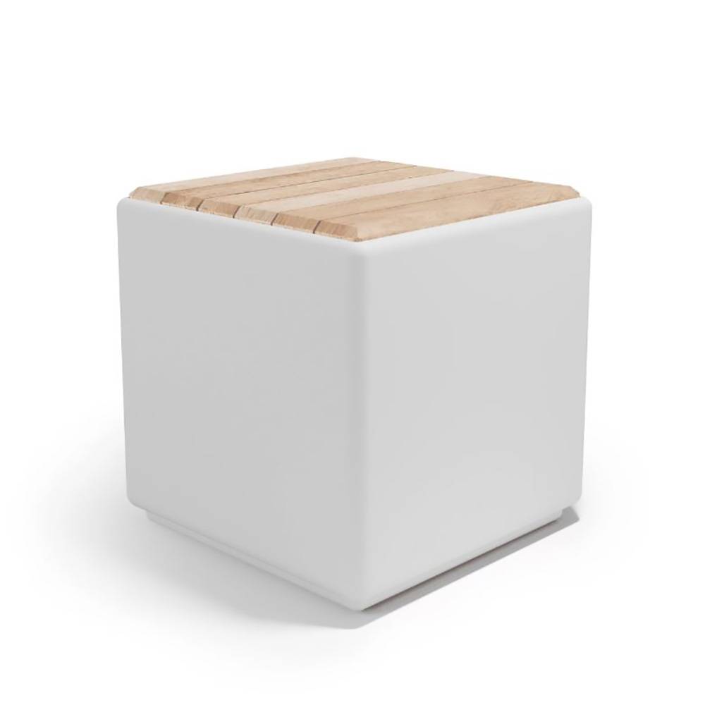 Pouf coffre cubus wood - Imagen 1