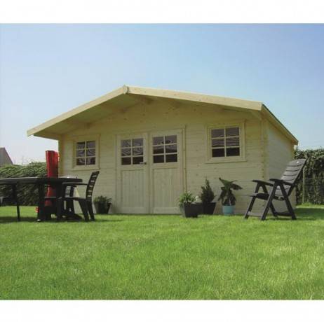 Abri de jardin ZÜRICH en bois 17,65m², Toiture Toit standard (roofing), Plancher Non - Imagen 1