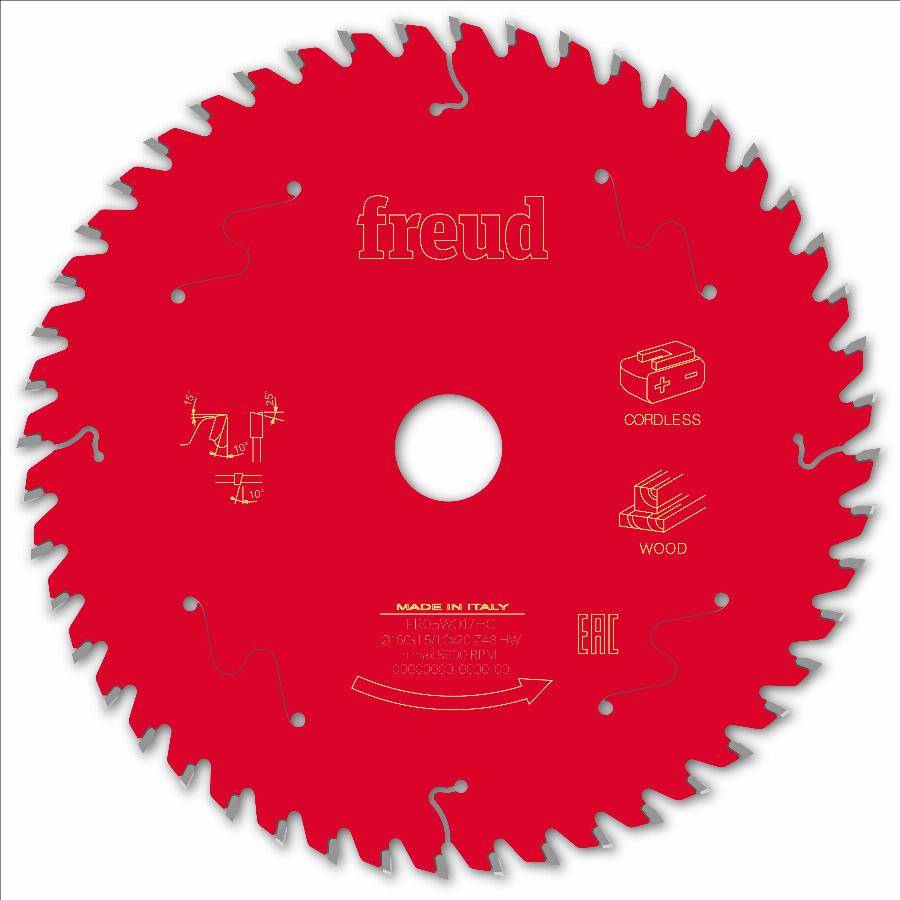 Lame pour scie circulaire portative sans fil FREUD - Ø160 1,45/1 AL20 Z48 BA 10° - F03FS10050 -FR05W017HC - Imagen 1