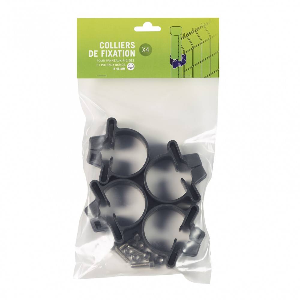Centrale Brico - Lot de 4 colliers Arista gris, H.3 x P.15 cm Centrale Brico - Imagen 2
