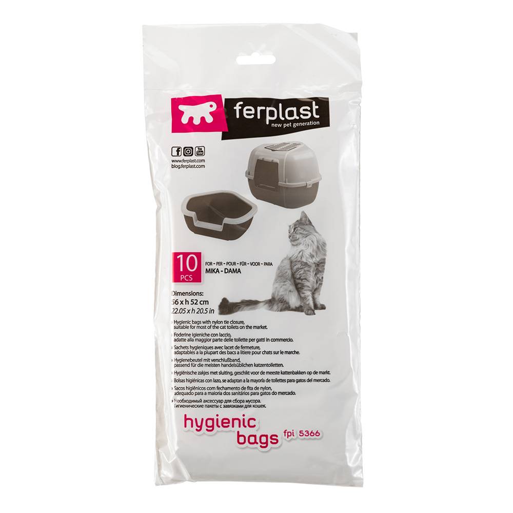 Ferplast - Ferplast sachets de rechange hygiéniques litière chats Mika Dama 10 pièces - Imagen 1