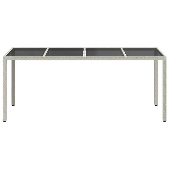 Table de jardin polyrotin blanc 190 x 90 x 75 cm - PANGIVO - Image 3