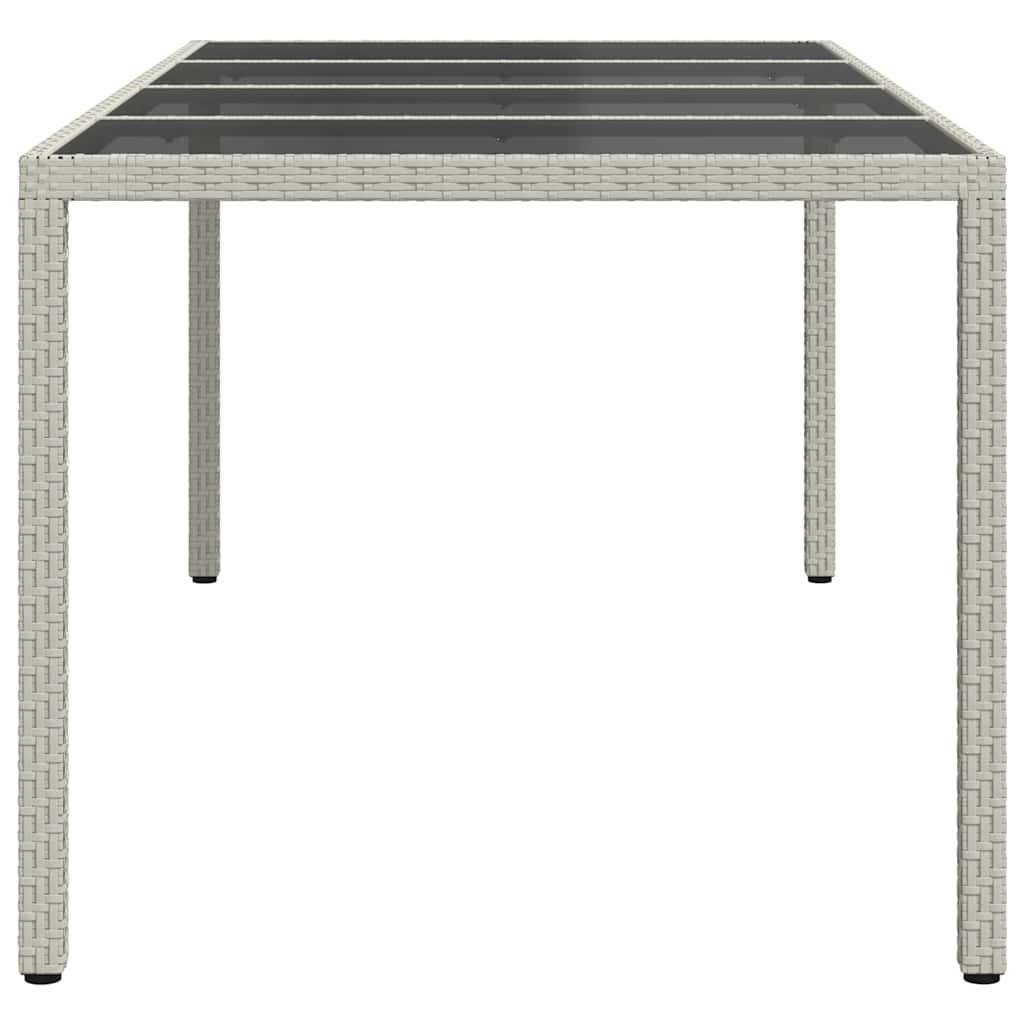 Table de jardin polyrotin blanc 190 x 90 x 75 cm - PANGIVO - Image 4
