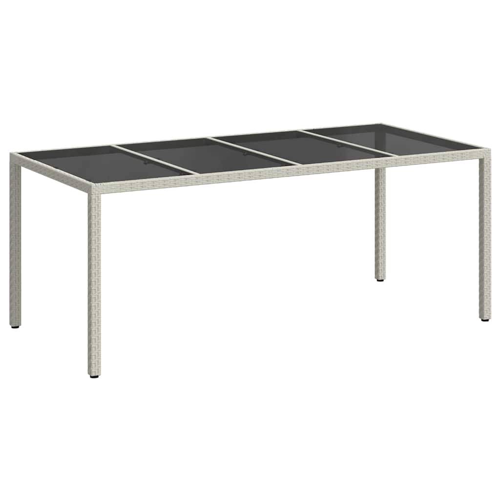 Table de jardin polyrotin blanc 190 x 90 x 75 cm - PANGIVO - Image 2