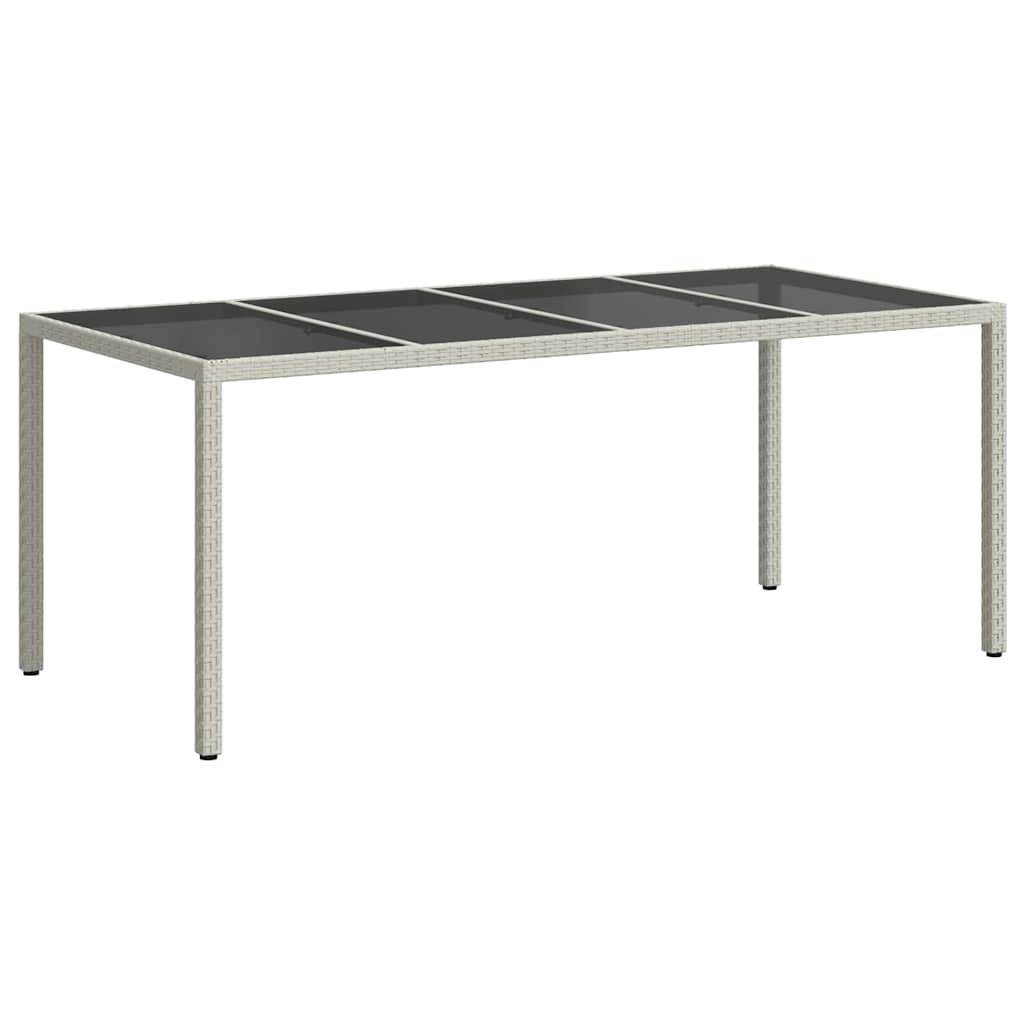 Table de jardin polyrotin blanc 190 x 90 x 75 cm - PANGIVO - Image 5
