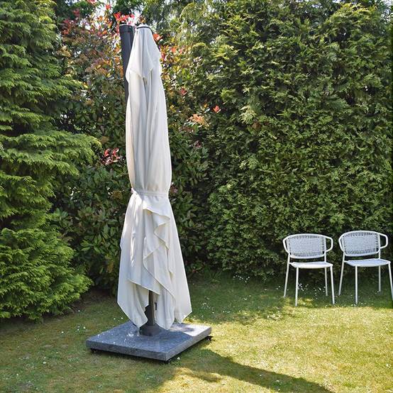 Parasol déporté écru 4x3 m Mercuria - Gecko Jardin - Imagen 3