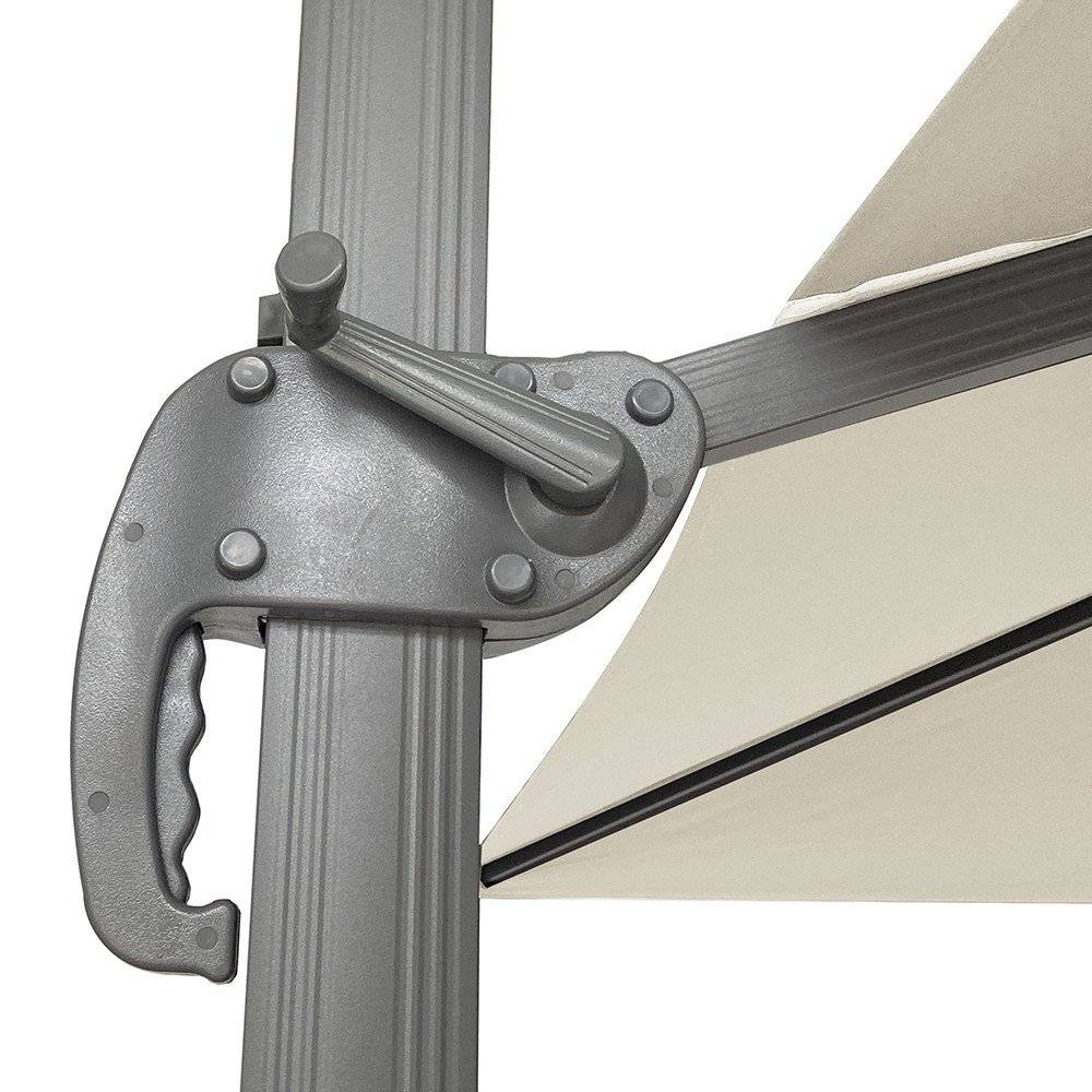 Parasol déporté écru 4x3 m Mercuria - Gecko Jardin - Imagen 5