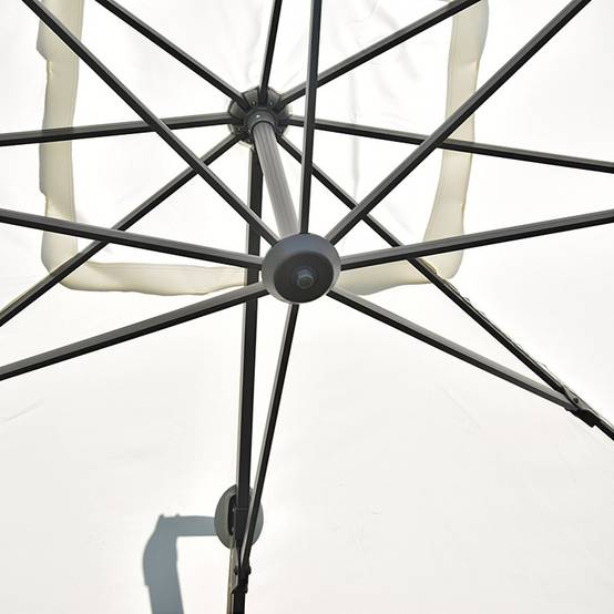 Parasol déporté écru 4x3 m Mercuria - Gecko Jardin - Imagen 6