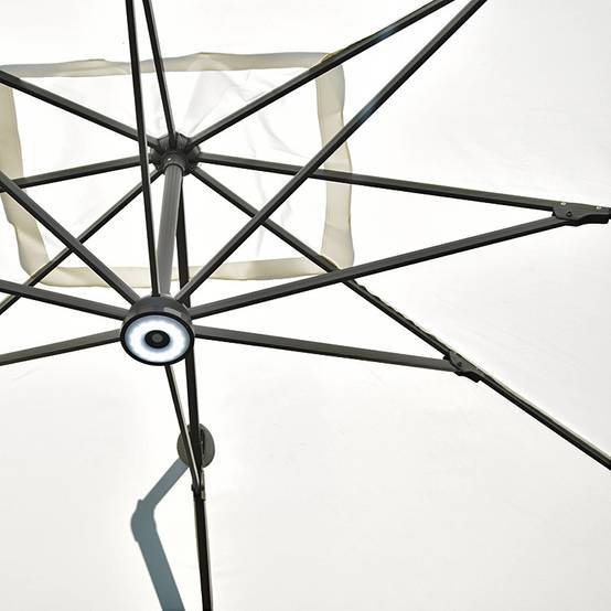 Parasol déporté écru 4x3 m Mercuria - Gecko Jardin - Imagen 7