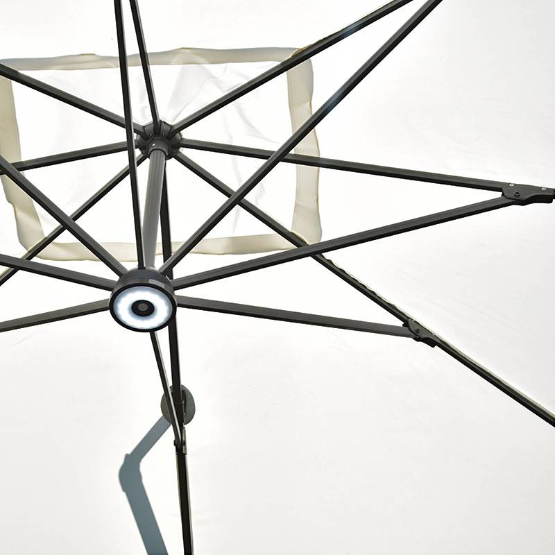 Parasol déporté écru 4x3 m Mercuria - Gecko Jardin - Imagen 7