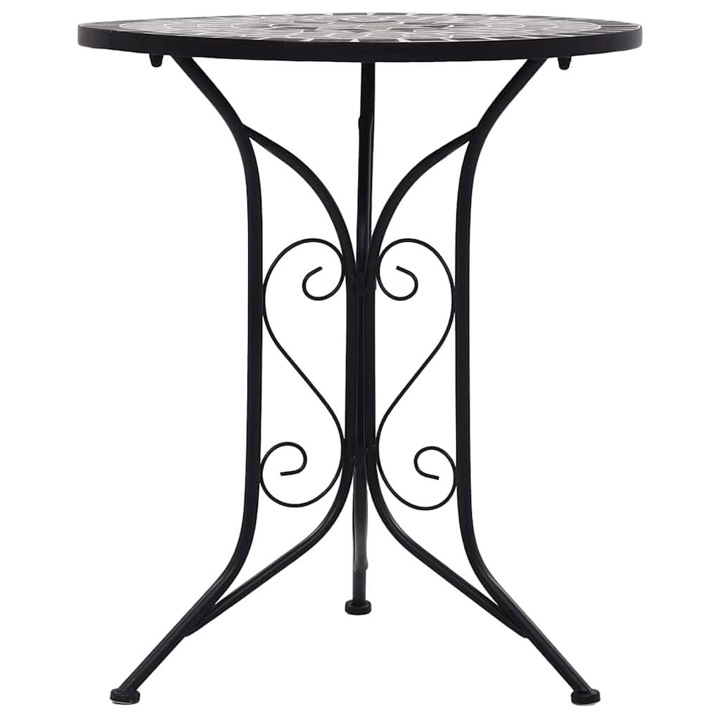 Maison Chic - Table de jardin | Table de bistro mosaïque Gris 60 cm Céramique - Image 1