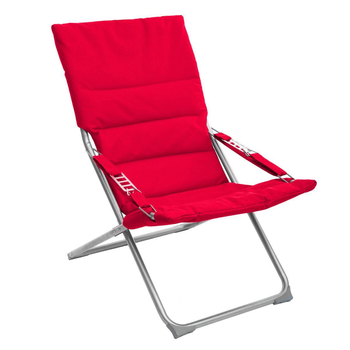 Hesperide - Fauteuil relax de jardin "Milos" grenade en acier traité époxy Hespéride - Imagen 2