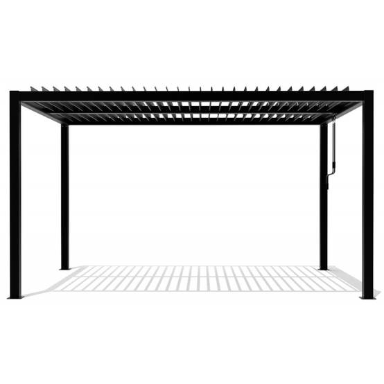 Pergola bioclimatique motorisée 12 m² aluminium anthracite télécommande X-Metal - Image 7