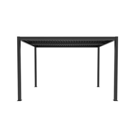 Pergola bioclimatique motorisée 12 m² aluminium anthracite télécommande X-Metal - Image 4