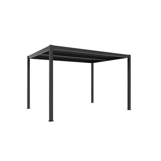 Pergola bioclimatique motorisée 12 m² aluminium anthracite télécommande X-Metal - Image 6