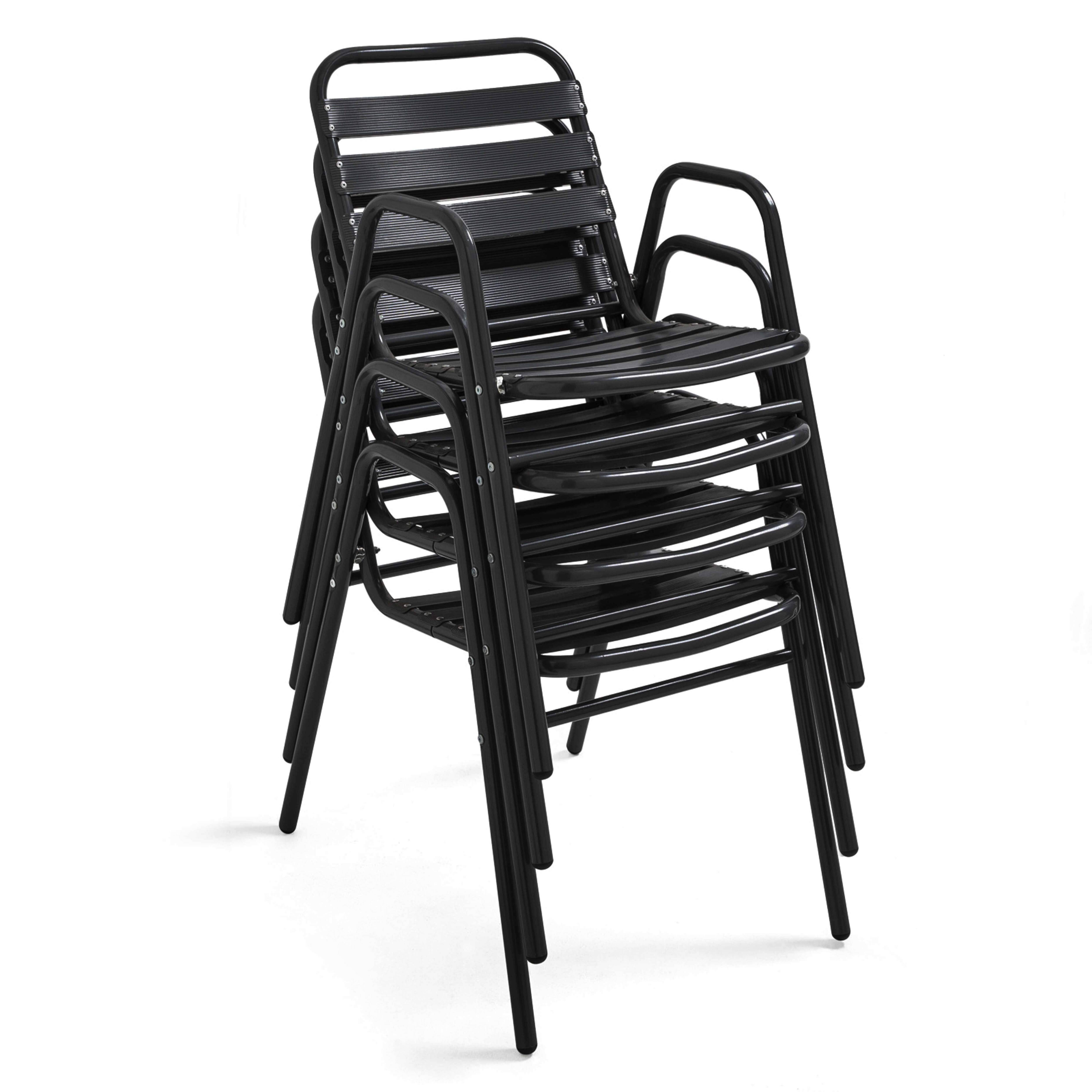 Oviala - Ensemble table de jardin en bois et 2 fauteuils en aluminium gris
Times square - Oviala - Imagen 3