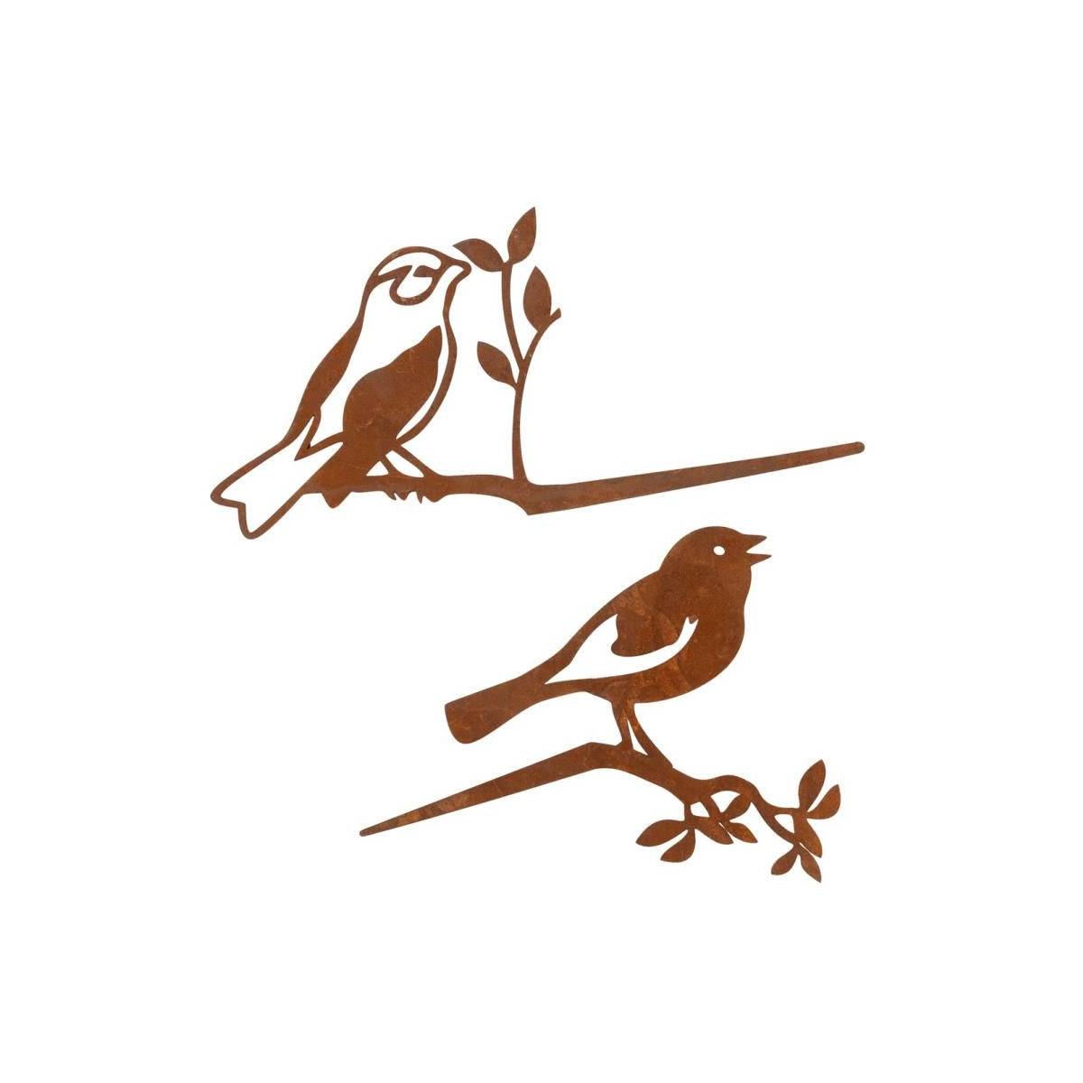 Aubry Gaspard - Décors de jardin en métal Oiseaux (lot de 2) - Imagen 1