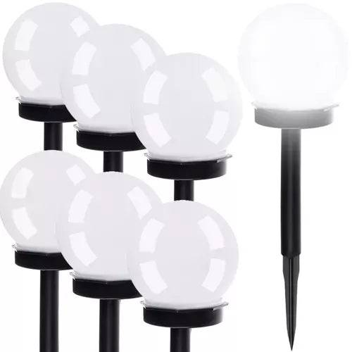 Importdistrib - IMPORTDISTRIB Lot de 6 Lampe boule de jardin solaire Lumineux IMPORTDISTRIB - Imagen 1