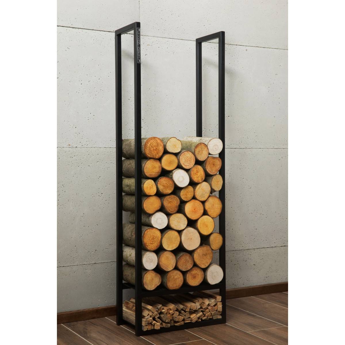 Divers - Le Porte-Bûches "ATOS"  pour bûches de 20cm: Une Fusion Parfaite d'Esthétique et de Fonctionnalité - 150 x 50 x 20 cm - Imagen 3