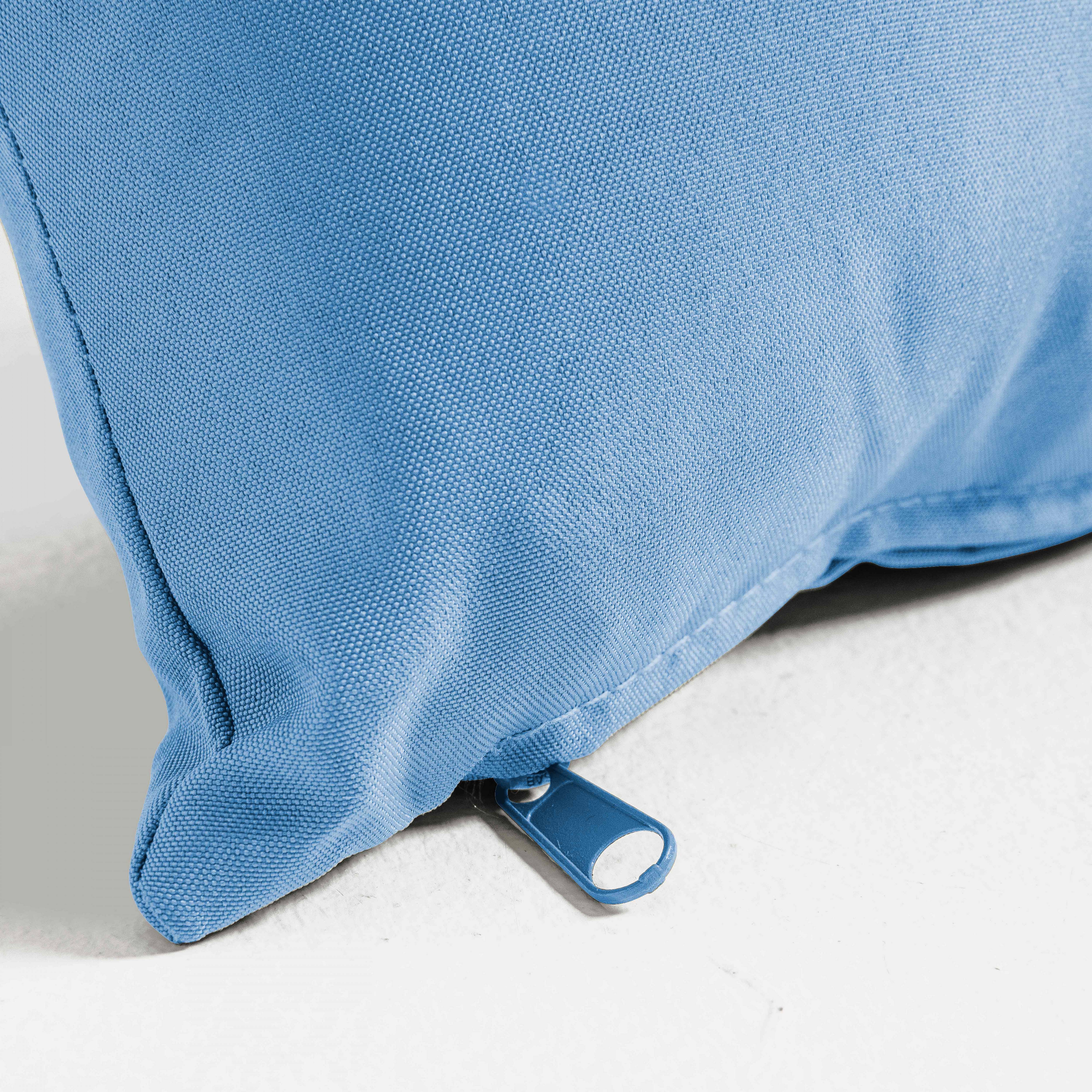 Oviala - Lot de 2 petits coussins polyester bleu 40x20x8 cm Cuzco - Oviala - Imagen 4