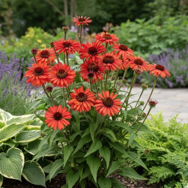 Échinacée SunSeekers® 'Orange' à fleurs Orange/ - feuillage Caduc - Godet - 5/20 cm
