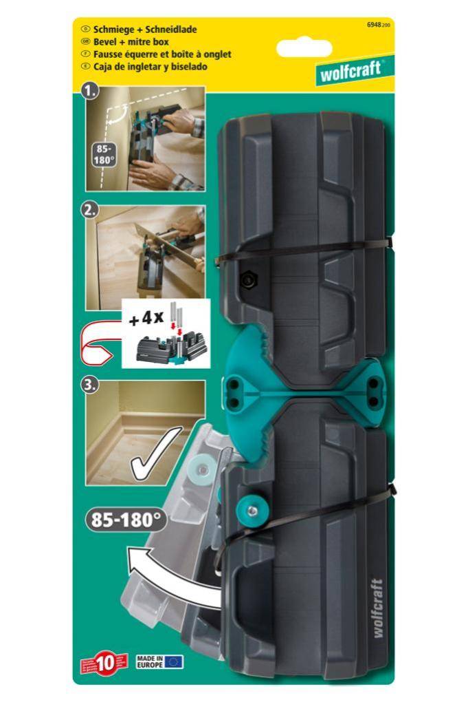 Wolfcraft - Fausse équerre et boîte à onglet fonction 2-en-1 WOLFCRAFT 6948200 - Image 8