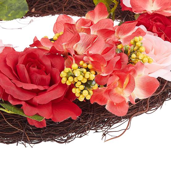 Beliani - Couronne Tissu Rouge AGULO - 50x10x50- Beliani - Image 5
