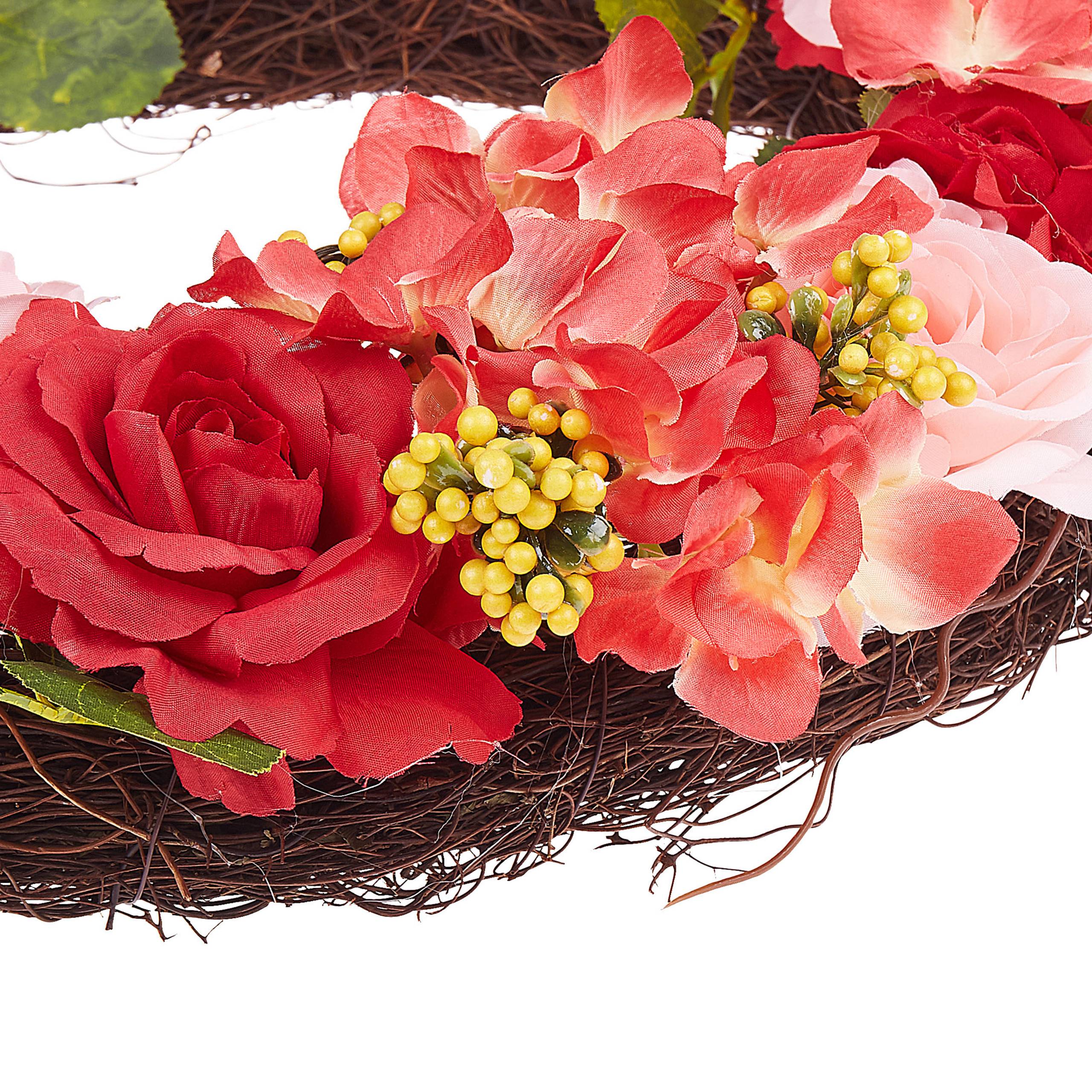 Beliani - Couronne Tissu Rouge AGULO - 50x10x50- Beliani - Image 5