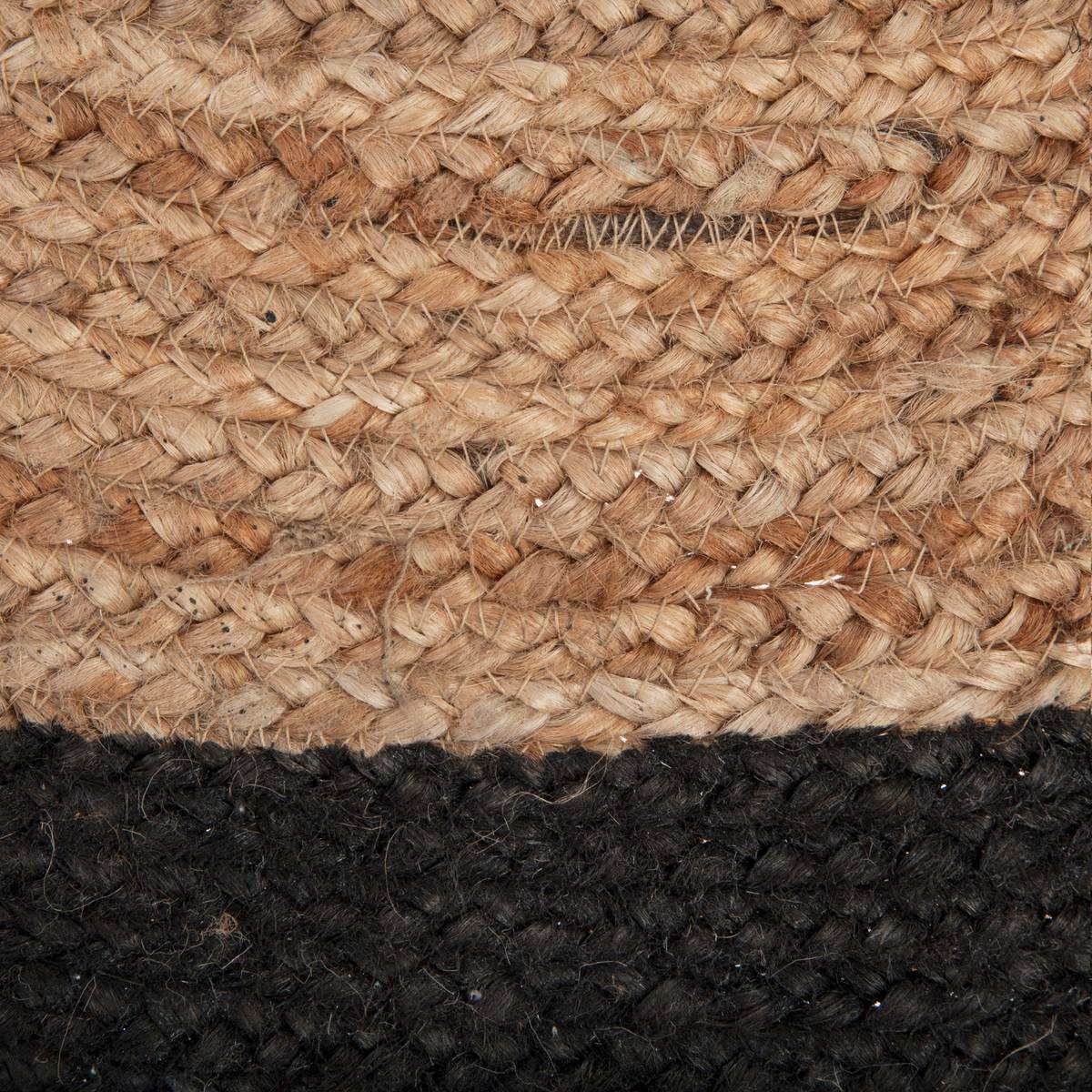 Atmosphera - Tapis en jute bord noir noir D120cm - Atmosphera Créateur d'intérieur - Imagen 4