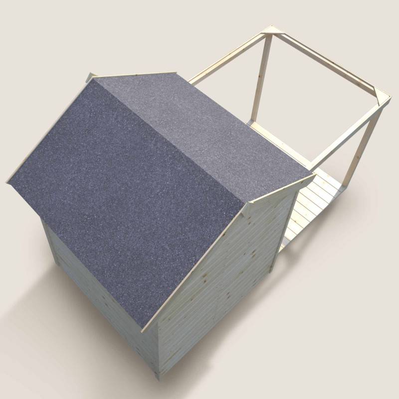 Soulet - Cabane bois enfant avec pergola et comptoir EPICERIE - Imagen 7