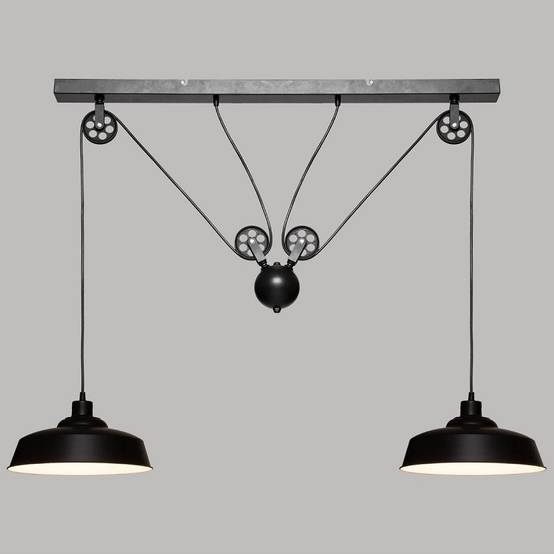 Suspension double métal L120 Ezio noir Atmosphera - Image 5