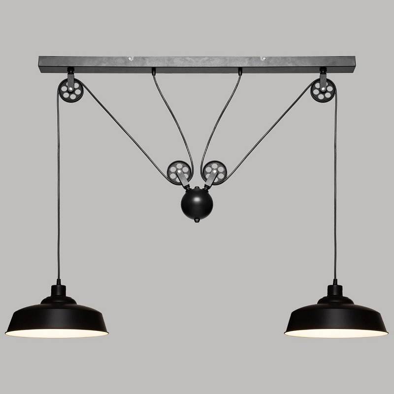 Suspension double métal L120 Ezio noir Atmosphera - Image 5
