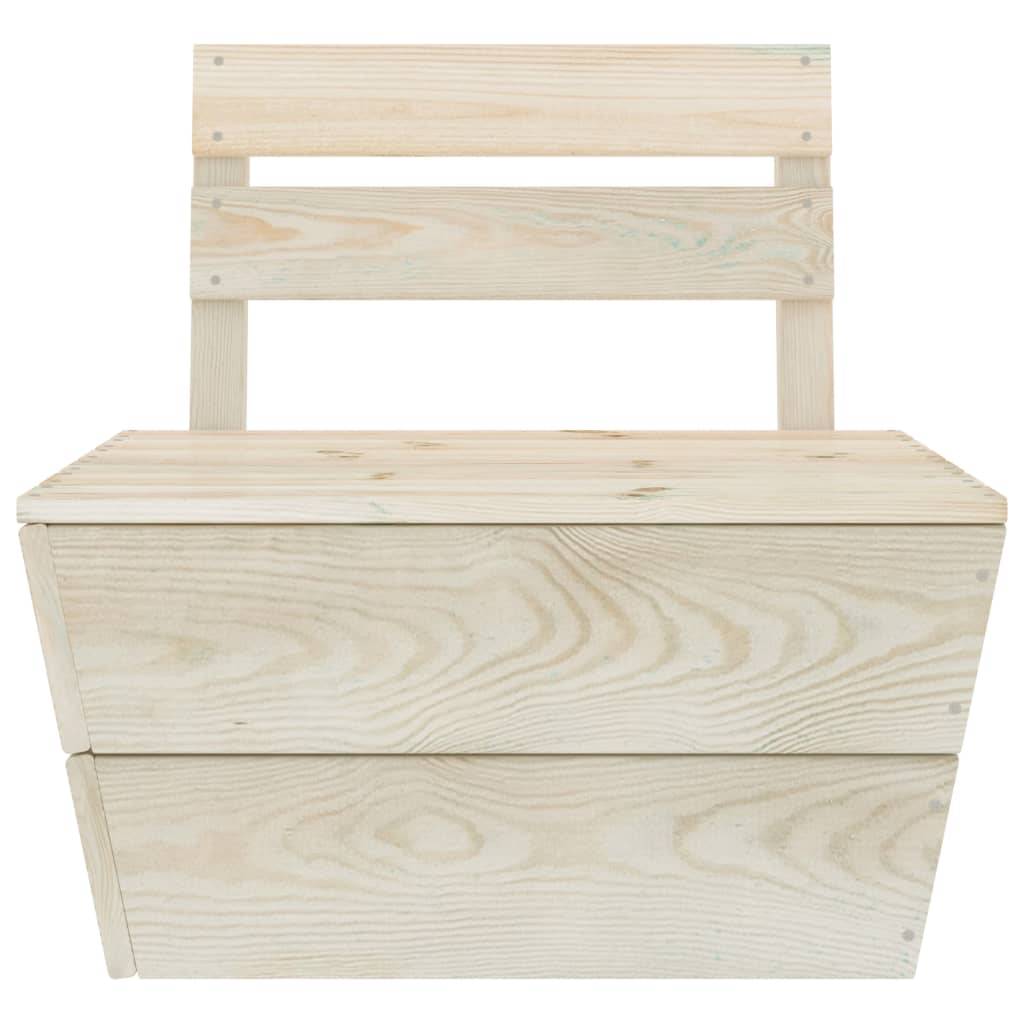 Helloshop26 - Salon de jardin meuble d'extérieur ensemble de mobilier palette 5 pièces bois d'épicéa imprégné - Imagen 6