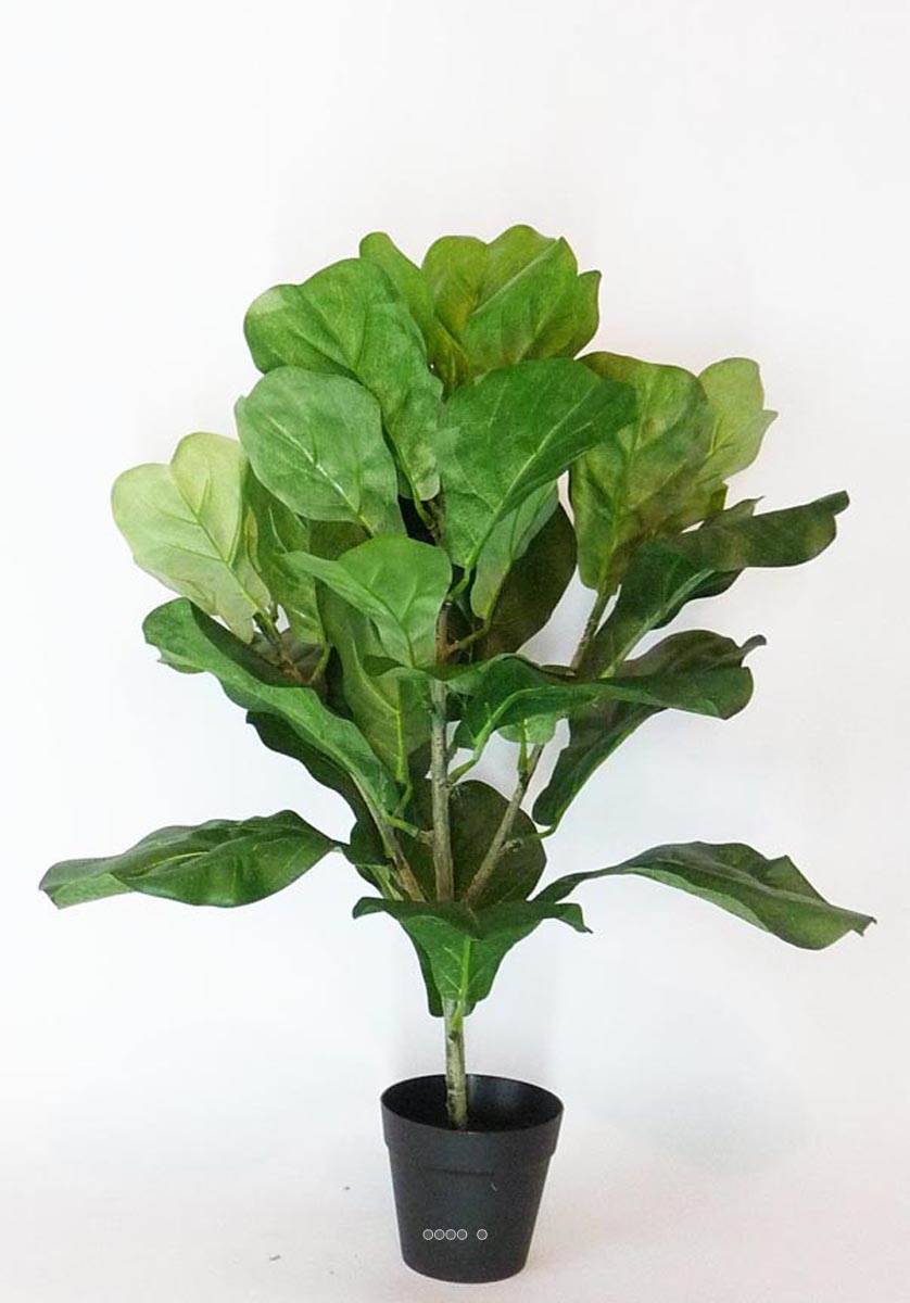 Artificielles - Ficus Lyrata artificiel Vert H 55 cm en pot superbe effet