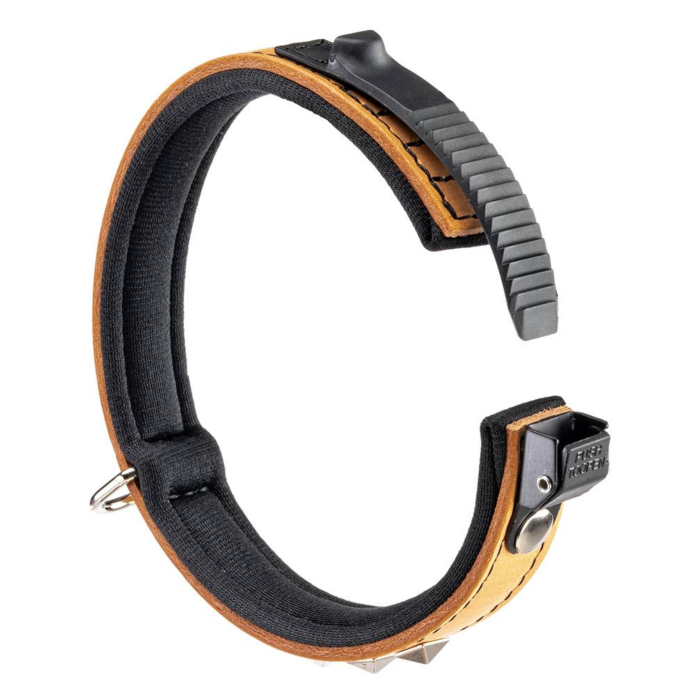 Ferplast - Collier pour Chiens GIOTTO LUXOR C20/34, en Cuir Véritable avec Clous Argentés - Imagen 4