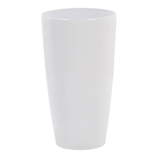 Cache-pot d'extérieur Fibre d'argile Blanc TSERIA - Beliani - Image 1