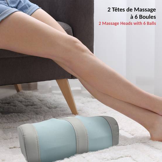 FISHTEC Masseur de Pieds Chauffants - Appareil de Massage Shiatsu - 2 Sens de Massage - 3 Vitesses - Tissus Respirant - Format Compact - Image 2