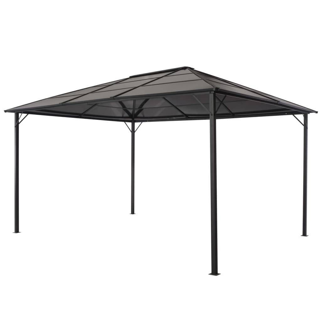 ComfortXL - Pergola Rectangulaire Aluminium et Acier Toit Polycarbonate Anti-UV pour Terrasse Noir 4x3 m – ComfortXL Outdoor Living - Image 1