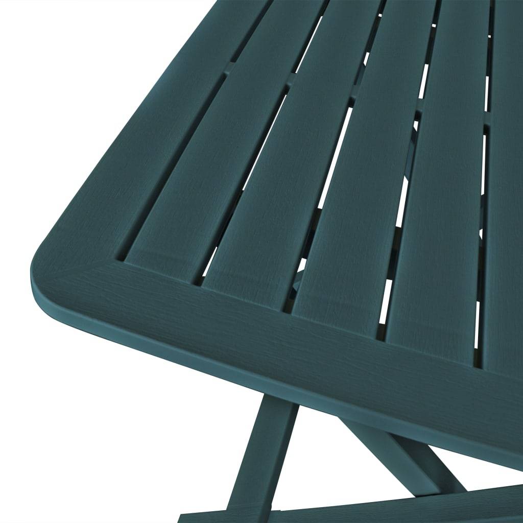 Ensemble de bistro pliable - Salon De Jardin 3 pcs Plastique Vert MI757 - Image 5