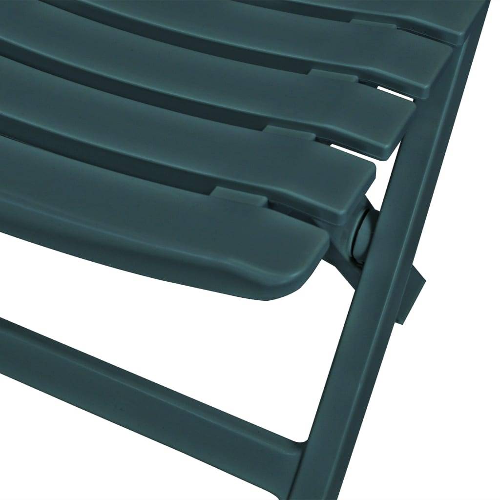 Ensemble de bistro pliable - Salon De Jardin 3 pcs Plastique Vert MI757 - Image 4