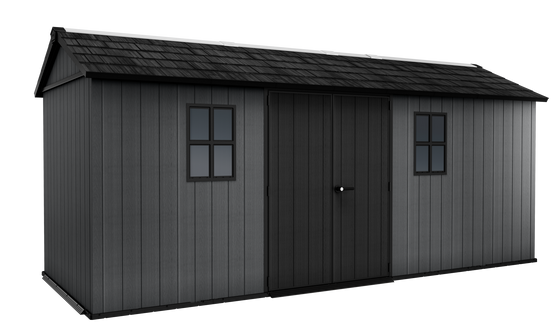 Keter - Abri de jardin Newton Plus 1775 - 11,2 m² - Gris Aspect bois - KETER - Image 1