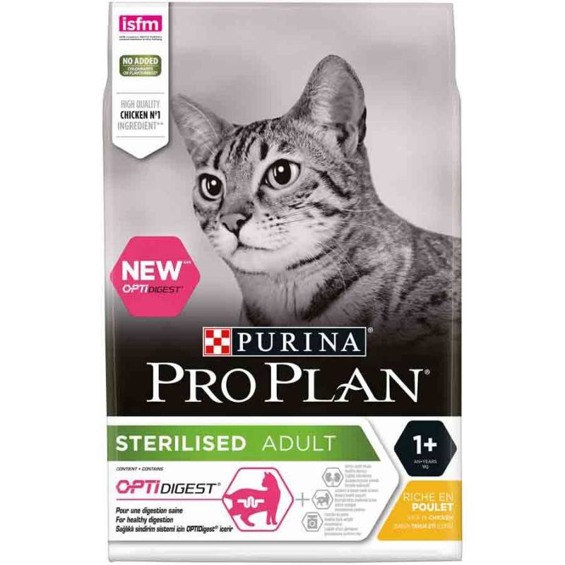 Croquettes Chat Sterilized Adult avec Optidigest Poulet Purina Proplan 10 kg