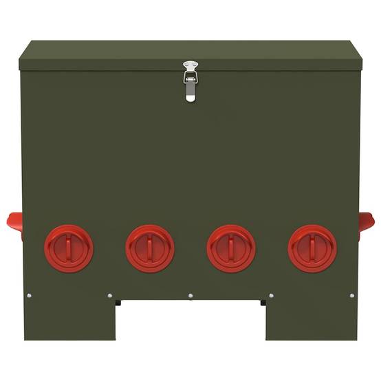 Distributeur Mural Volaille Étanche Jardin 25kg Olive - ComfortXL Outdoor Living - Image 4